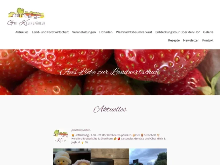 Gut Kleinepähler – Hofladen (Himbeerfeld hat abweichende Öffnungszeiten!) - Nordrhein-Westfalen in Rietberg