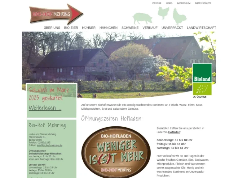 Biohof Mehring - Nordrhein-Westfalen in Olfen