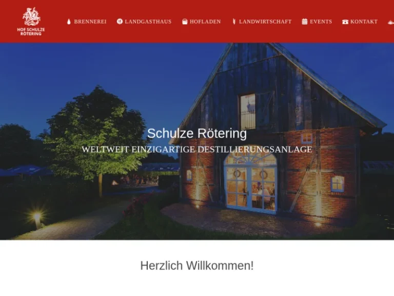 Hof Schulze Rötering – Hofladen, Brennerei, Landwirtschaft - Nordrhein-Westfalen in Ahlen