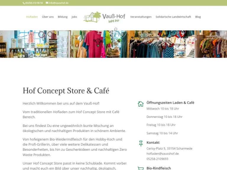 Hofladen und Hofcafé Vauß-Hof - Nordrhein-Westfalen in Salzkotten