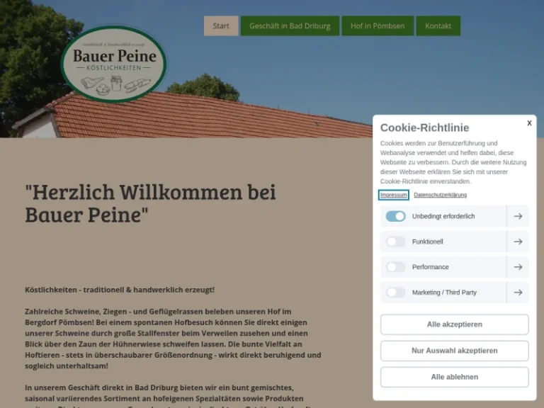 Bauer Peine, Regionale Hofladen-Spezialitäten - Nordrhein-Westfalen in Bad Driburg