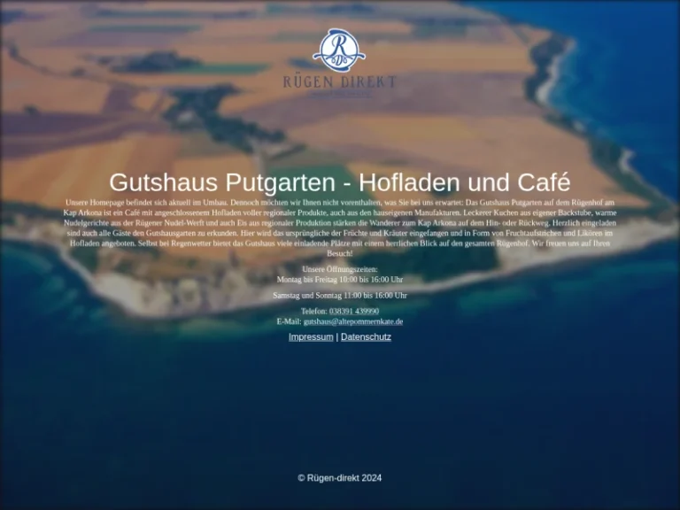 Gutshaus Putgarten - Mecklenburg-Vorpommern in Putgarten