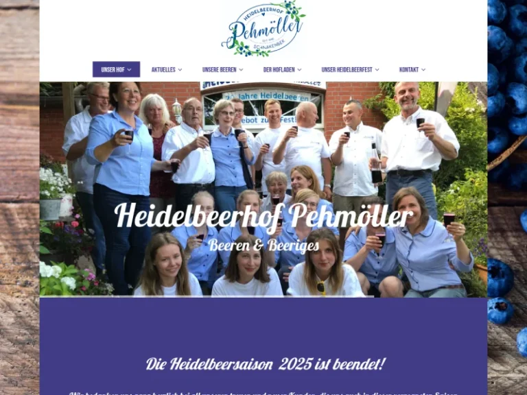 Heidelbeerhof Pehmöller - Schleswig-Holstein in Schnakenbek