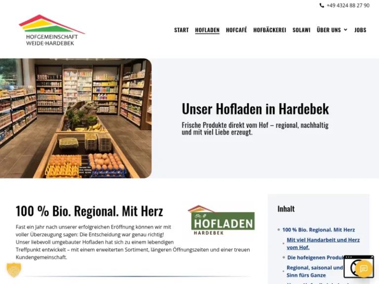 Hofladen Hofgemeinschaft Weide-Hardebek - Schleswig-Holstein in Hardebek