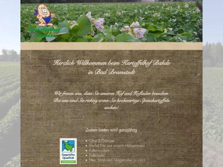 Kartoffelhof Bahde - Schleswig-Holstein in Bad Bramstedt