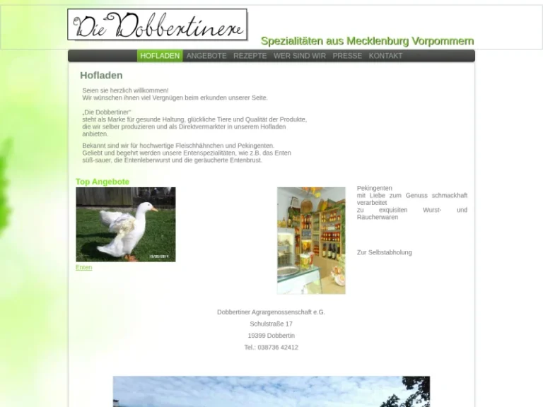 Dobbertiner Agrargenossenschaft eG - Mecklenburg-Vorpommern in Dobbertin