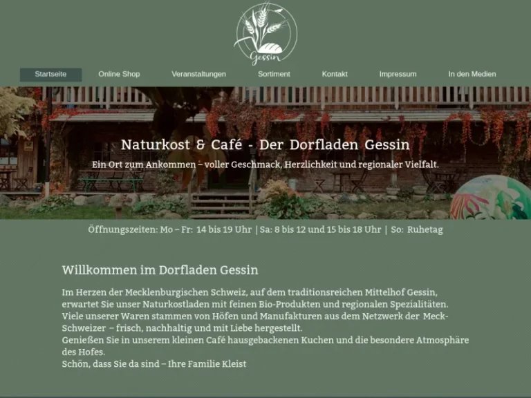 ´Naturkost & Café – Der Dorfladen Gessin - Mecklenburg-Vorpommern in Basedow