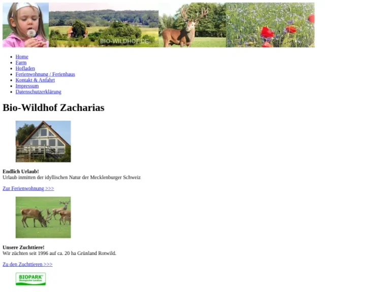 Bio-Wildhof Zacharias - Mecklenburg-Vorpommern in Lalendorf