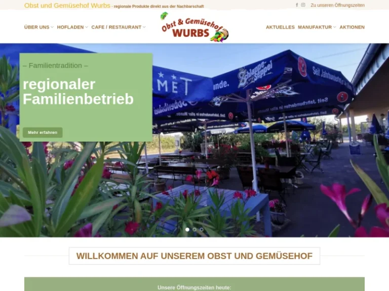 Obst-und Gemüsehof Wurbs GmbH - Hessen in Hanau