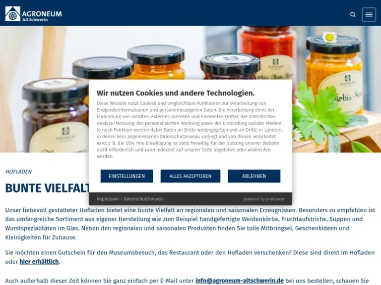 Hofladen im AGRONEUM Alt Schwerin - Mecklenburg-Vorpommern in Alt Schwerin