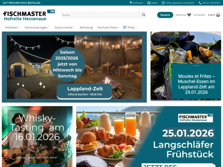 Fischmaster – Hofladen, Biergarten, Restaurant – Hofreite Hessenaue - Hessen in Trebur