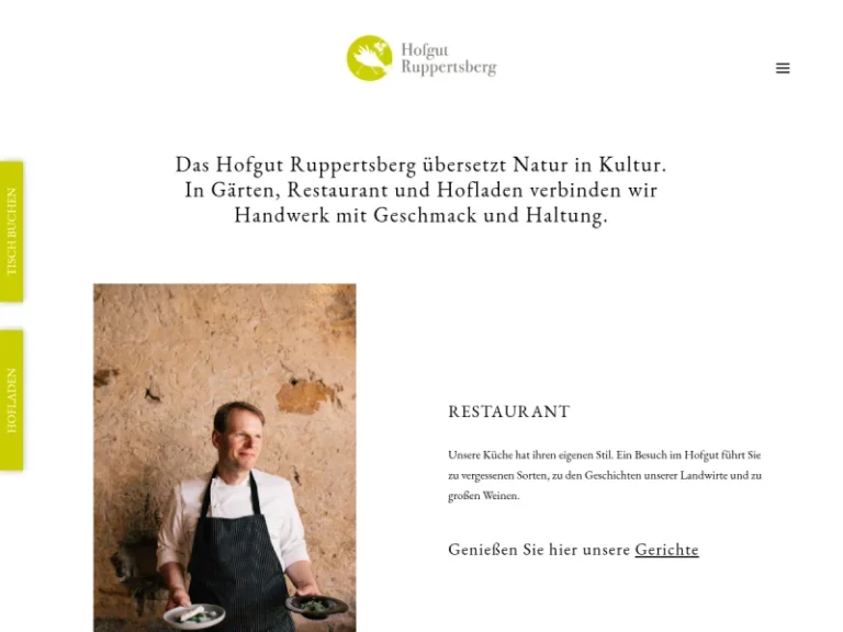 Hofgut Ruppertsberg – Restaurant – Hofladen - Rheinland-Pfalz in Ruppertsberg