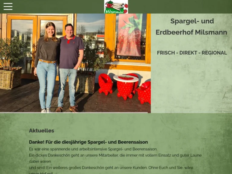 Spargel- & Erdbeerhof Milsmann - Nordrhein-Westfalen in Rietberg