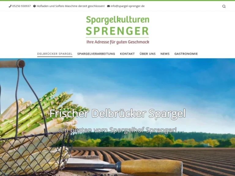 Spargelkulturen Sprenger – Delbrücker Spargel - Nordrhein-Westfalen in Delbrück