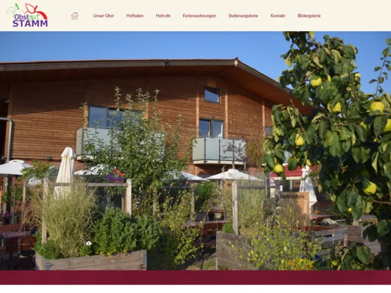 Obstgut Stamm Hofladen, Panoramacafé, Ferienwohnungen. - Hessen in Bad Soden am Taunus