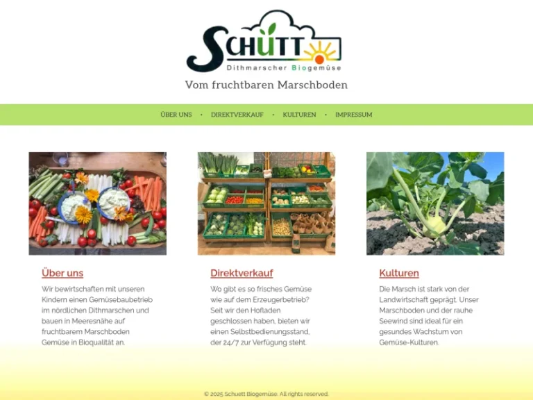 Dithmarscher Biogemüse – Familie Schütt - Schleswig-Holstein in Hellschen-Heringsand-Unterschaar