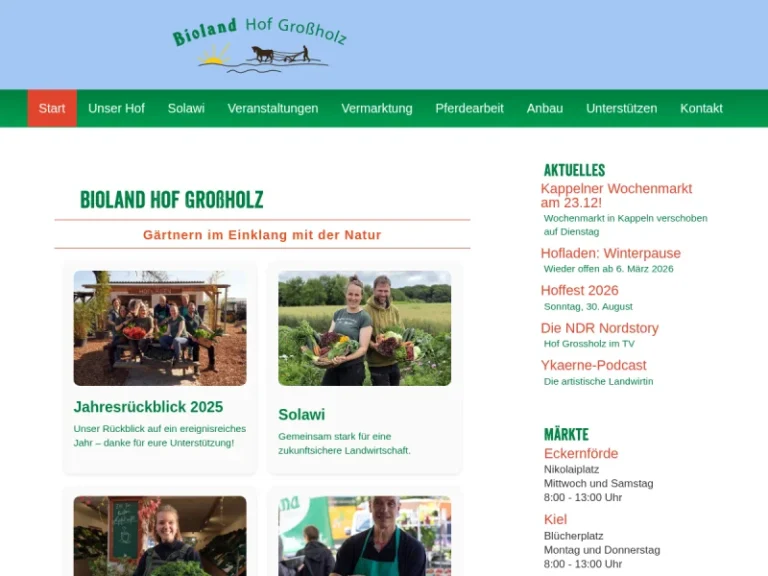 Hof Großholz GmbH - Schleswig-Holstein in Holzdorf
