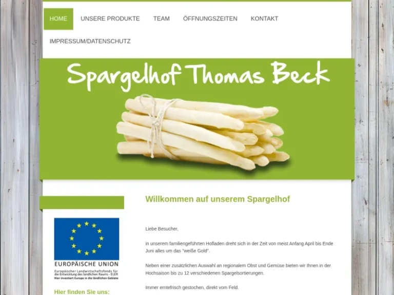 Spargelhof Thomas Beck - Rheinland-Pfalz in Dudenhofen