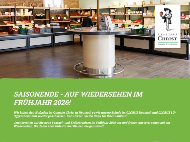 HOFLADEN im QUARTIER CHRIST -Spargel & Erdbeeren- (Saisonende 2025 war am So, 15.06.) - Rheinland-Pfalz in Neustadt an der Weinstraße