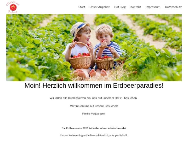 Bio-Erdbeerparadies (Hofladen) - Schleswig-Holstein in Wenningstedt-Braderup (Sylt)