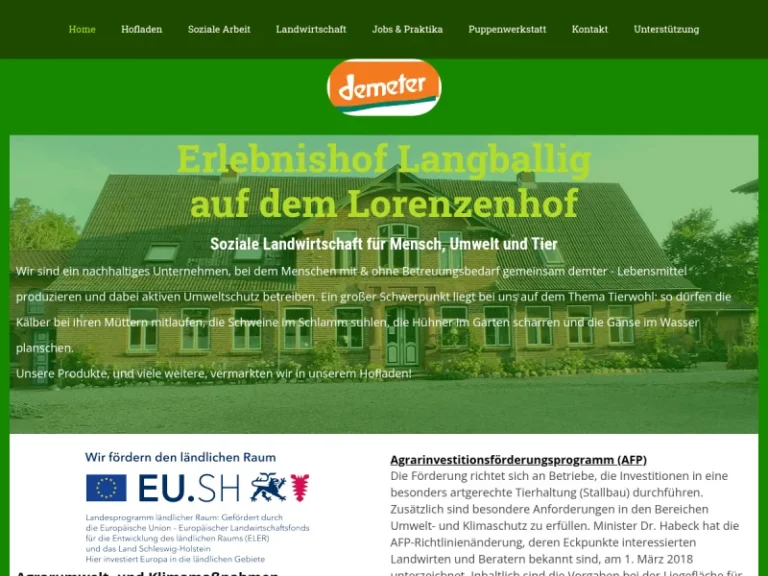 Erlebnishof (Lorenzenhof) Langballig - Schleswig-Holstein in Langballig