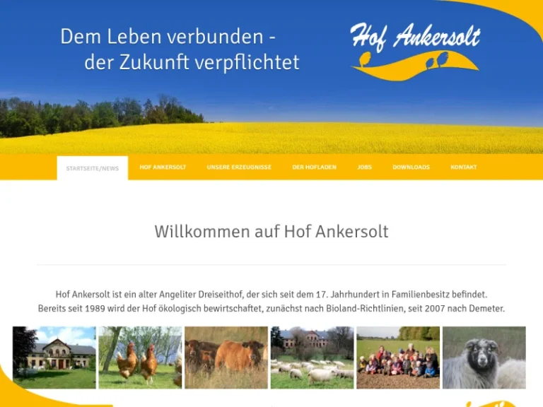 Hof Ankersolt Naturprodukte GmbH - Schleswig-Holstein in Mittelangeln