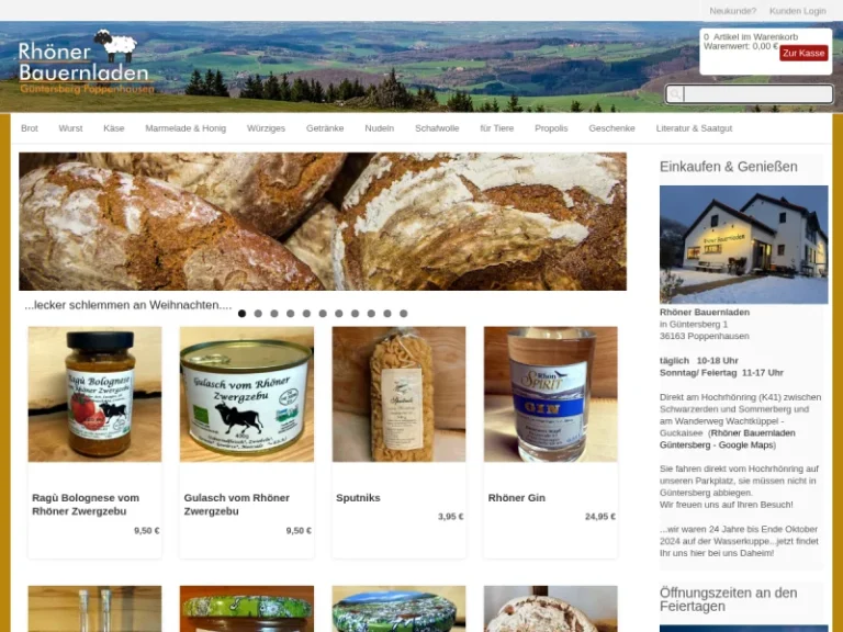 Rhöner Bauernladen Güntersberg - Hessen in Poppenhausen (Wasserkuppe)
