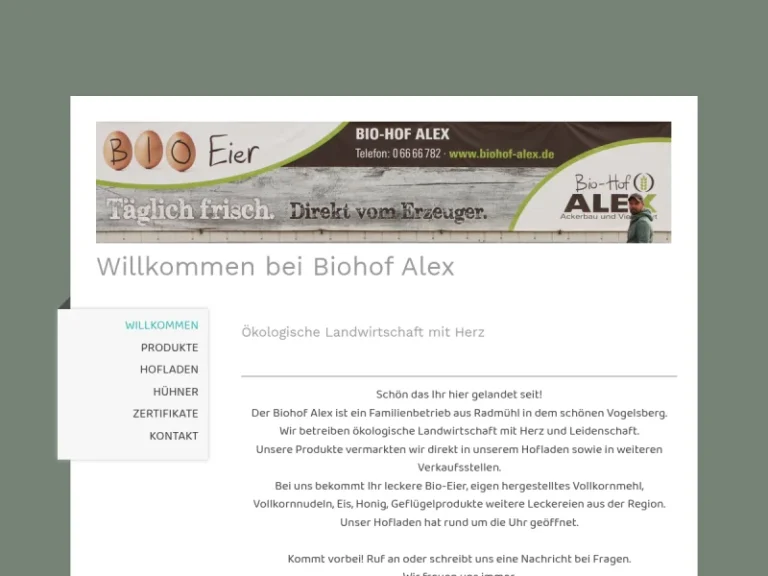 Biohof Alex - Hessen in Freiensteinau