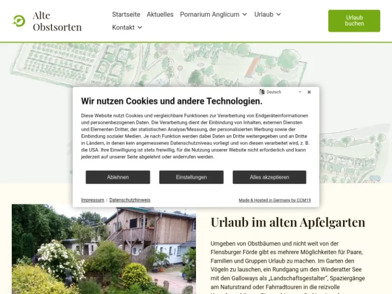 Obstmuseum Pomarium Anglicum - Schleswig-Holstein in Sörup