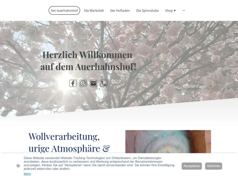 Auerhahnshof – Die Wollmühle im Waldecker Land – Hofladen – Wolle - Hessen in Diemelstadt