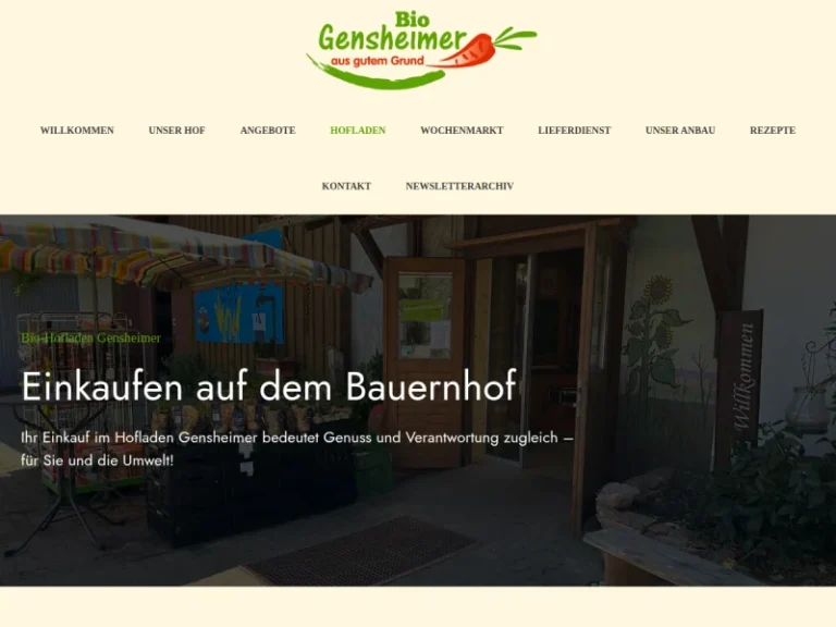 Gensheimer Bio-Hofladen - Rheinland-Pfalz in Offenbach an der Queich