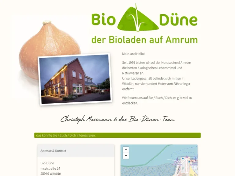 Bio-Düne Naturwaren - Schleswig-Holstein in Wittdün auf Amrum