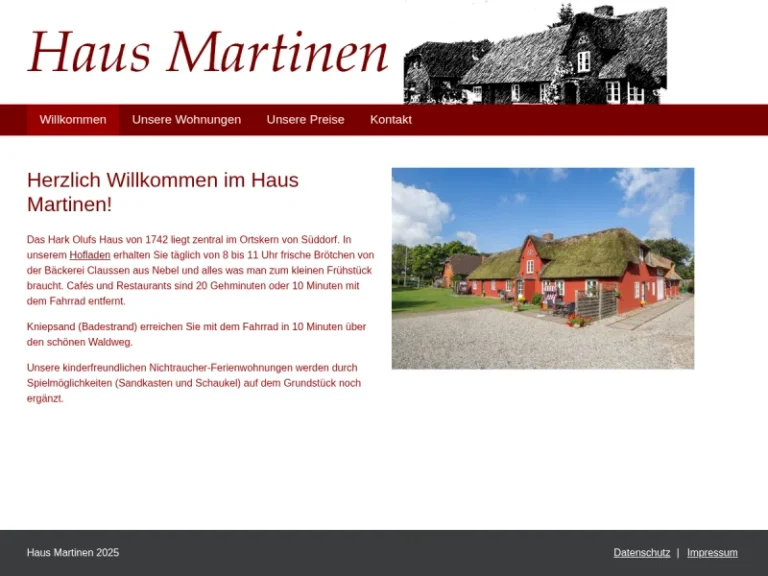 Haus-Martinen - Schleswig-Holstein in Nebel