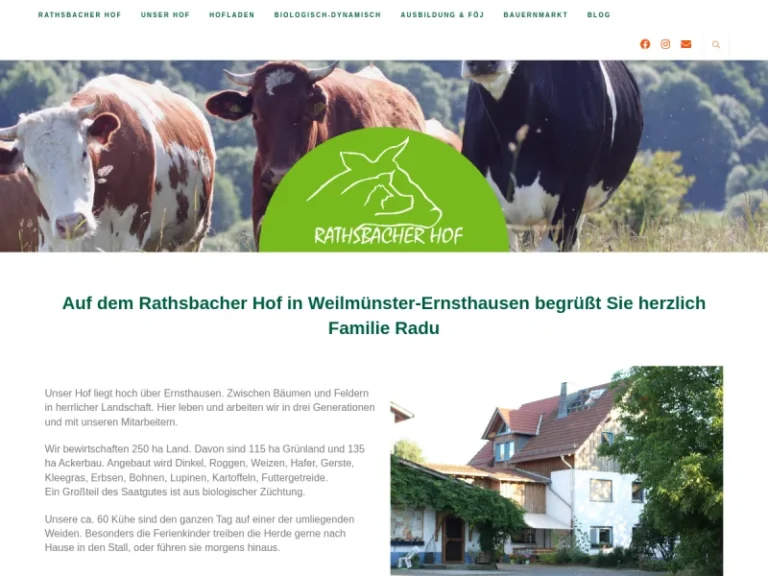 Rathsbacher Hof & Bioladen & Hofcafe - Hessen in Weilmünster