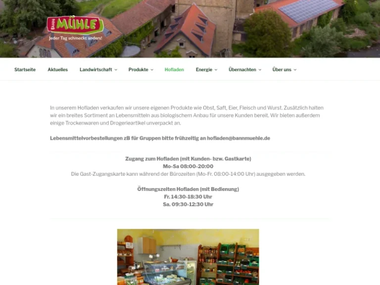 Naturkostladen Bannmühle - Rheinland-Pfalz in Odernheim am Glan