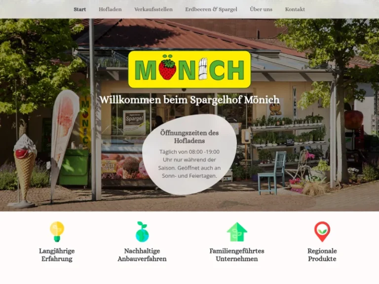 Spargel- und Erdbeeren Mönich Wöllstein - Rheinland-Pfalz in Wöllstein