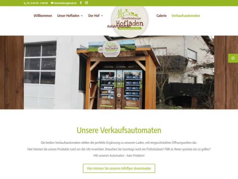 Obersteinberger Hofladen Verkaufsautomat - Hessen in Pohlheim