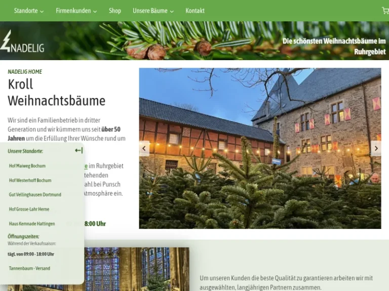 Weihnachtsbäume nadelig.de – Hof Westerhoff - Nordrhein-Westfalen in Bochum