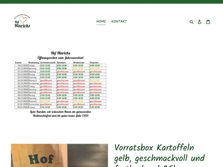 Hofladen Hinrichs - Schleswig-Holstein in Uetersen