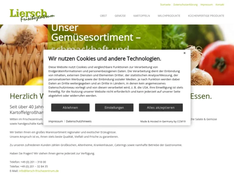 Liersch Obst-, Gemüse- und Kartoffelgroßhandlung im Frischezentrum Essen - Nordrhein-Westfalen in Essen