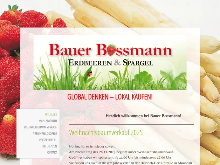 Bauer Bossmann – Erdbeeren & Spargel - Nordrhein-Westfalen in Monheim am Rhein