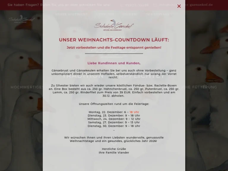 Sielsdorfer Gänsehof - Nordrhein-Westfalen in Hürth