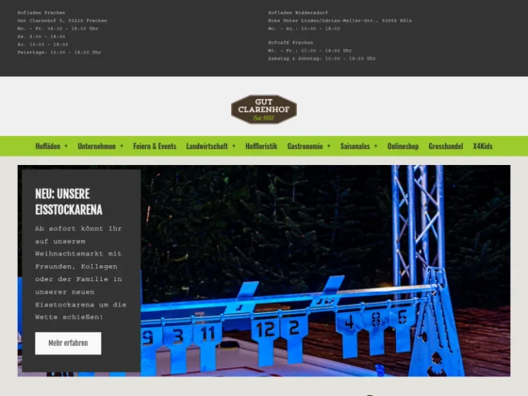 Gut Clarenhof Eisstockarena - Nordrhein-Westfalen in Frechen