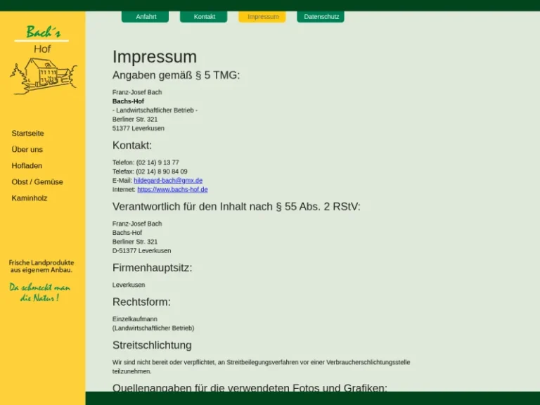 Bachs Hof - Nordrhein-Westfalen in Leverkusen