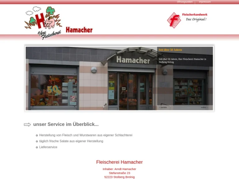 Fleischerei Hamacher - Nordrhein-Westfalen in Stolberg