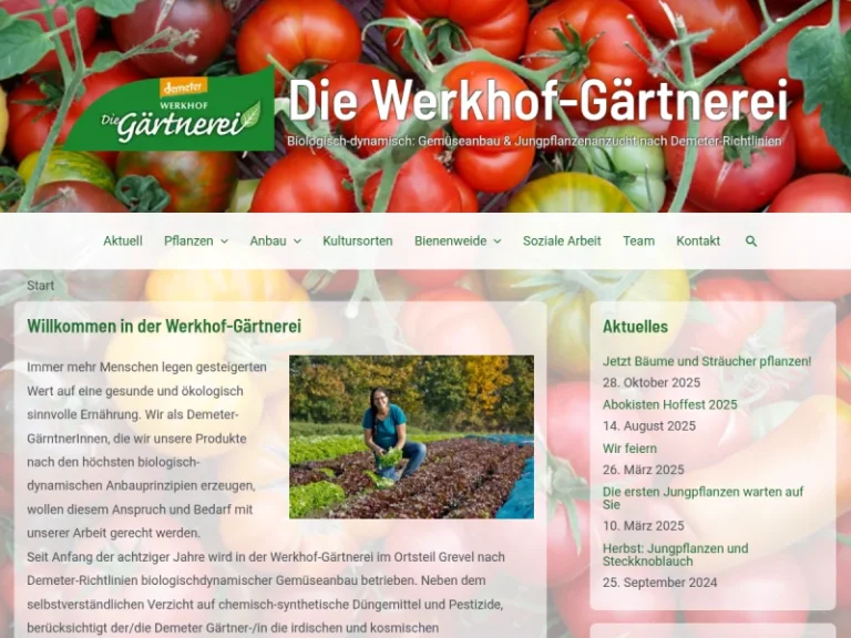 Die Gärtnerei | Werkhof Gärtnerei (Demeter) - Nordrhein-Westfalen in Dortmund