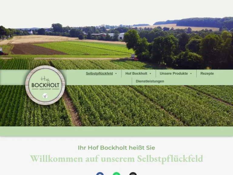 Selbstpflückfeld Hof Bockholt - Nordrhein-Westfalen in Bochum
