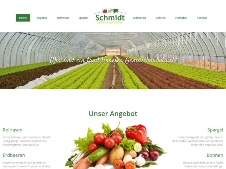 Gemüsebau Schmidt - Hessen in Lampertheim