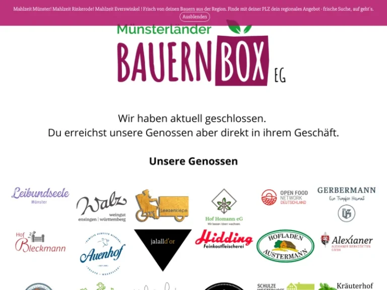Bauernbox eG - Nordrhein-Westfalen in Münster