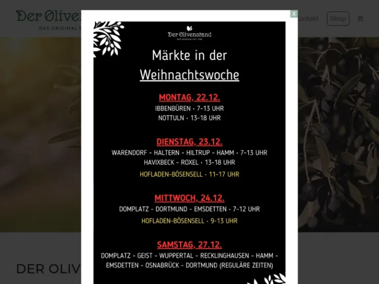 Der Olivenstand GmbH - Nordrhein-Westfalen in Senden